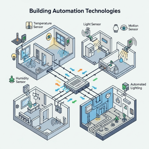 Diagram sistem Building Automation Technologies