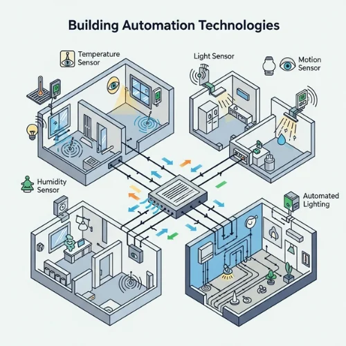 Diagram sistem Building Automation Technologies