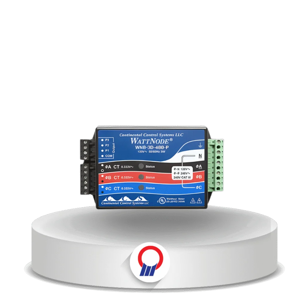 WattNode 480 VAC 3-phase Delta/Wye kWh Transducer Sensor