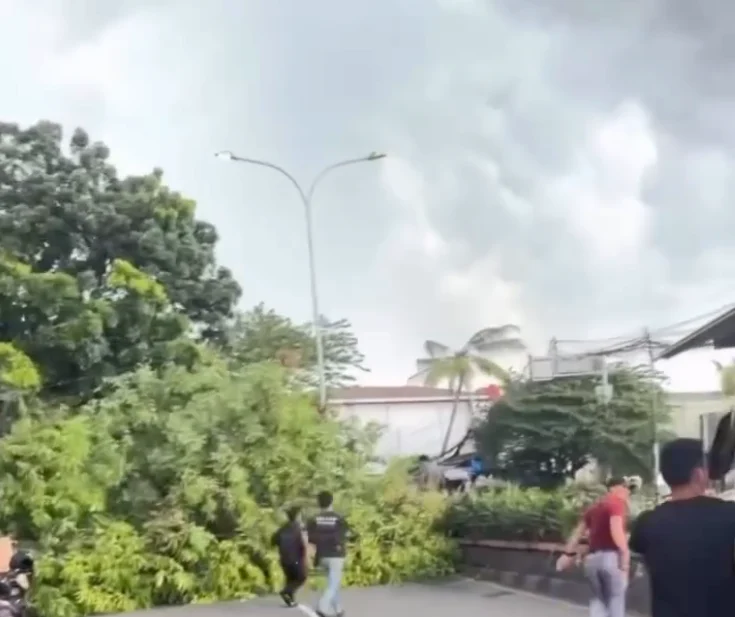 Pohon Tumbang Di Tambun, Akses Jalan Warga Terhalang