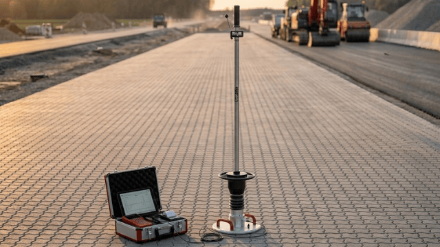 uji kepadatan paving block dengan HMP LFG - Taharica